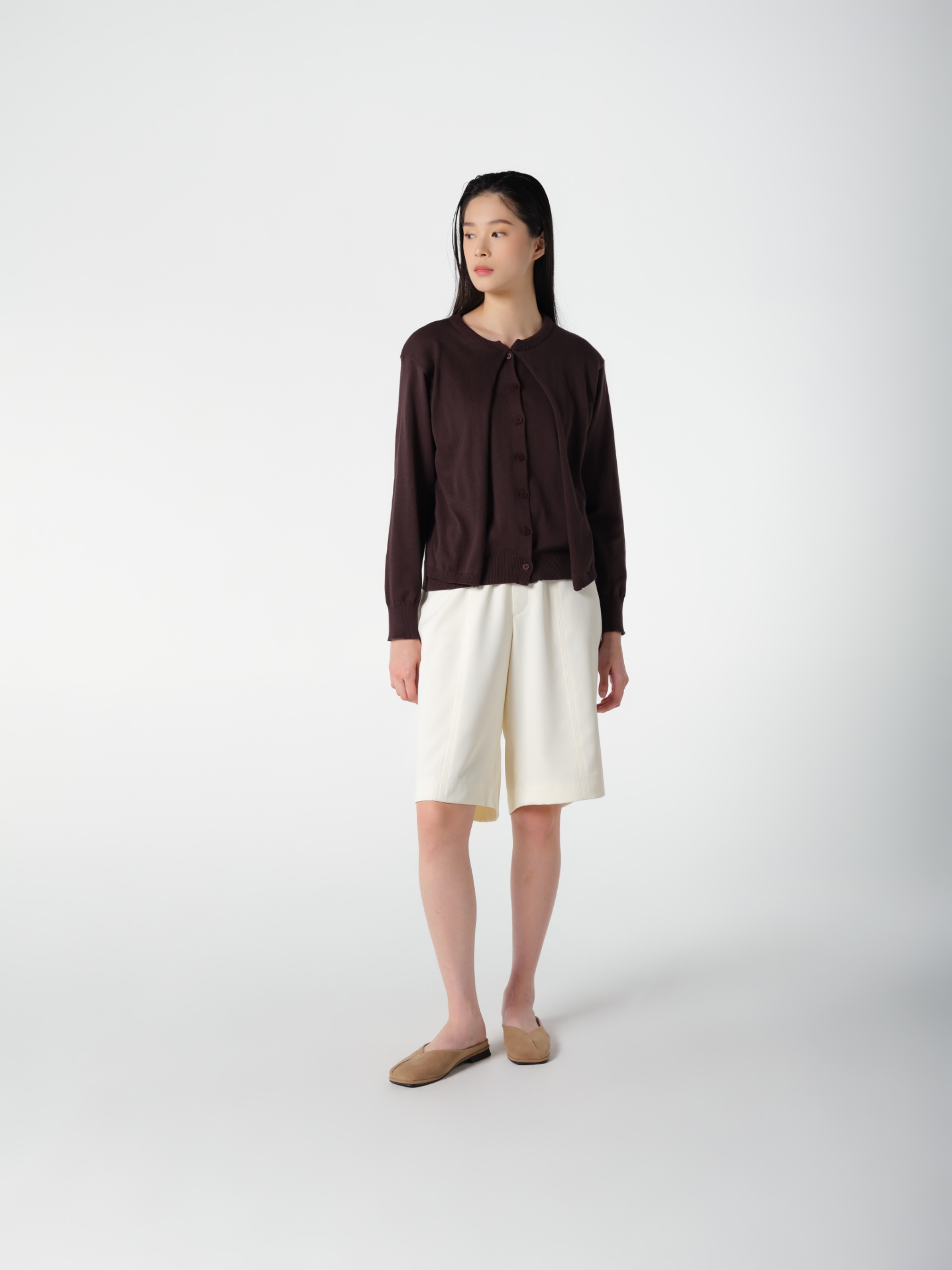 Lathy Cardigan Brown
