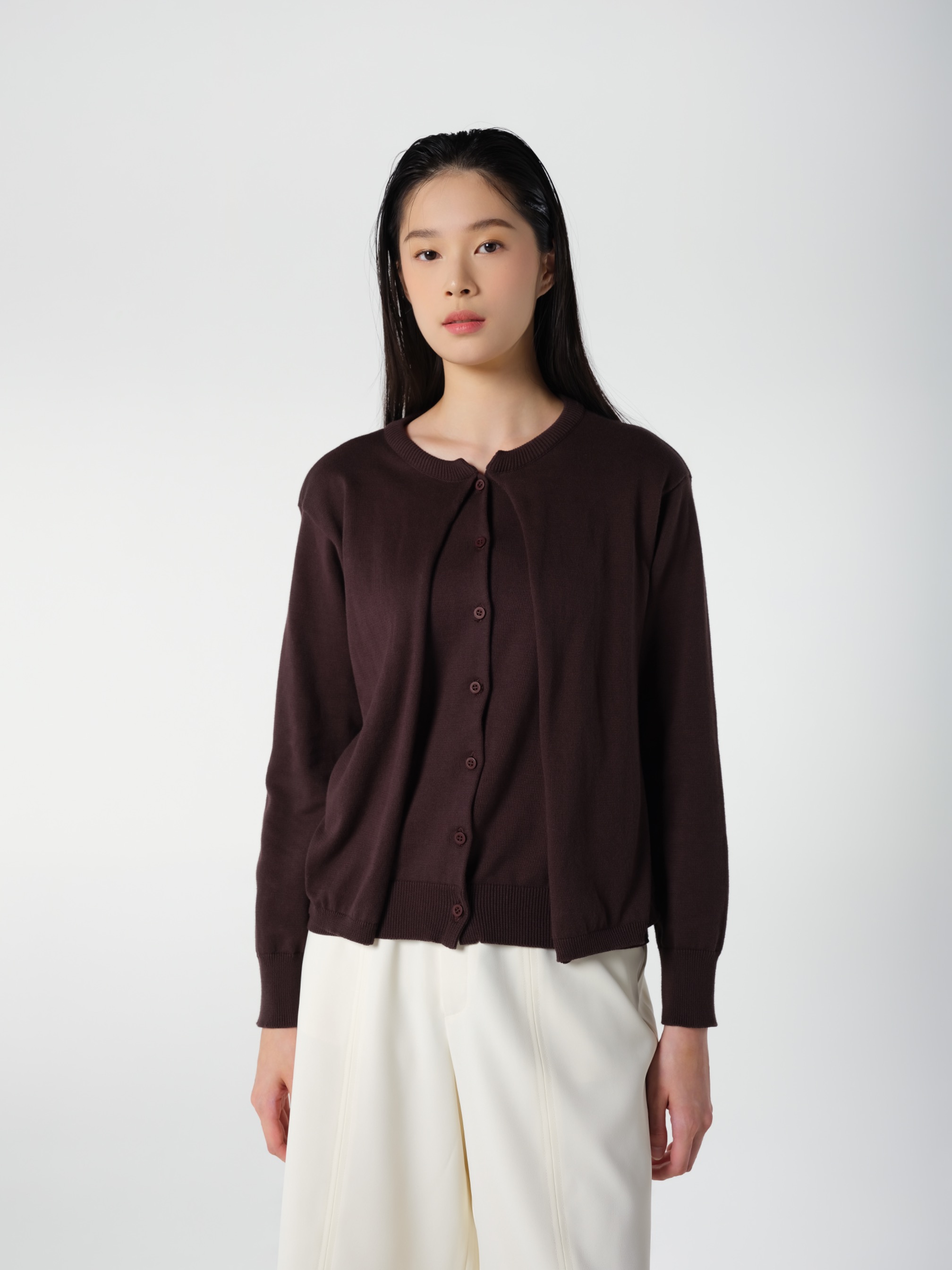 Lathy Cardigan Brown