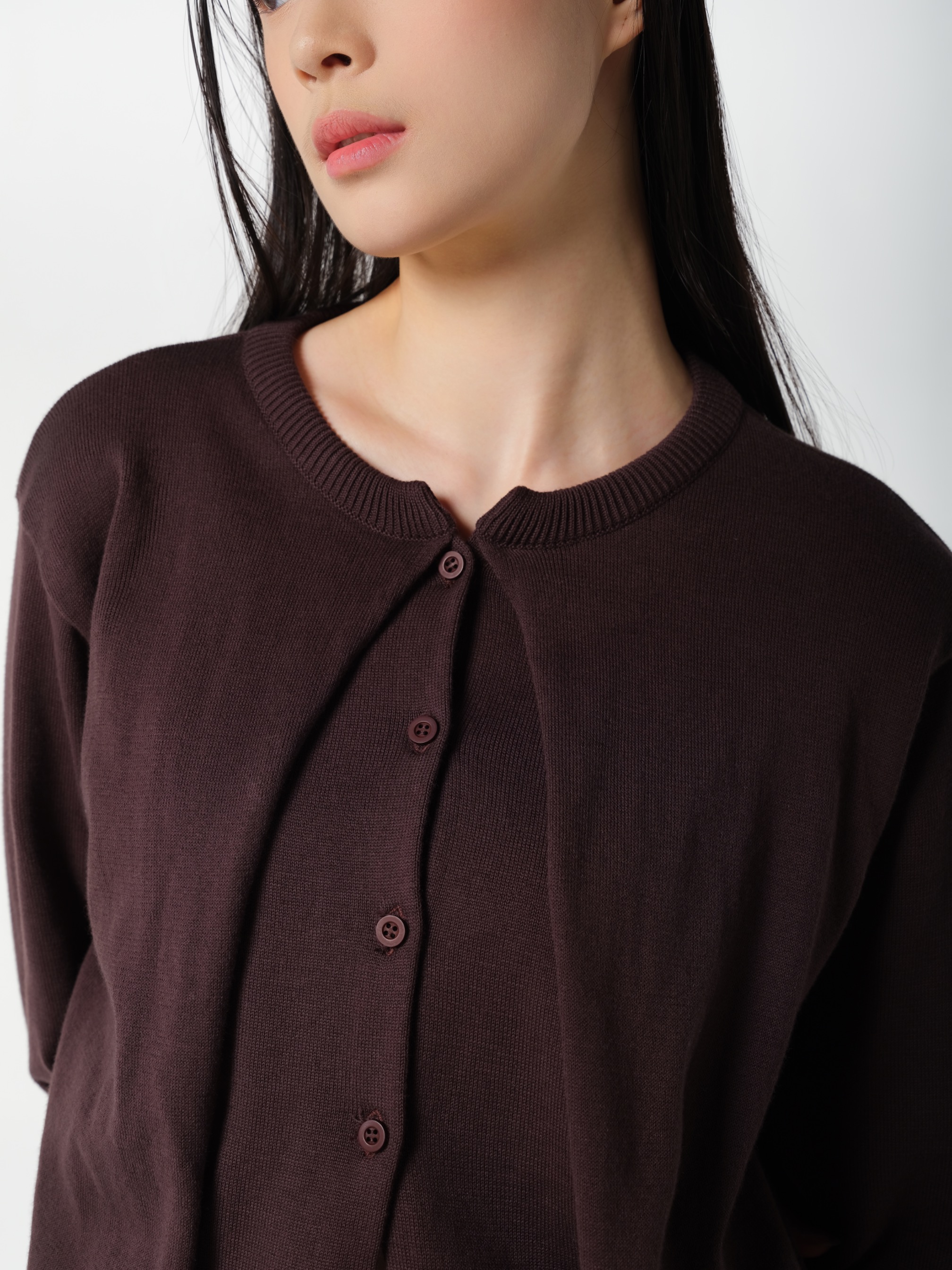 Lathy Cardigan Brown