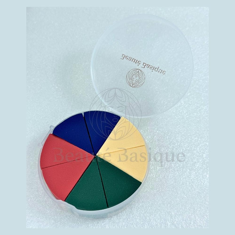 Makeup Cake  with clear storage case marshmallow sponge puffer spons cushion
