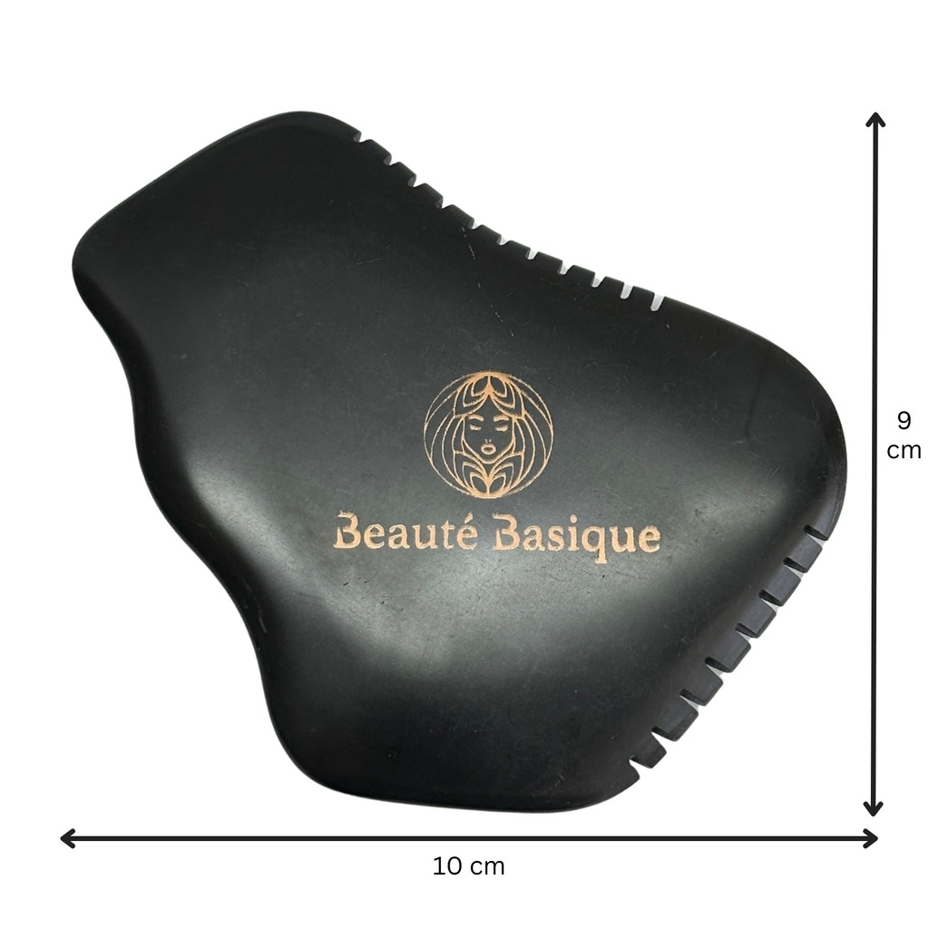 7 Edge Obsidian Guasha