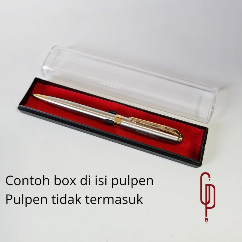 Kotak Box Pulpen Merah Ukuran Besar Bisa Di Custom Logo Tulisan