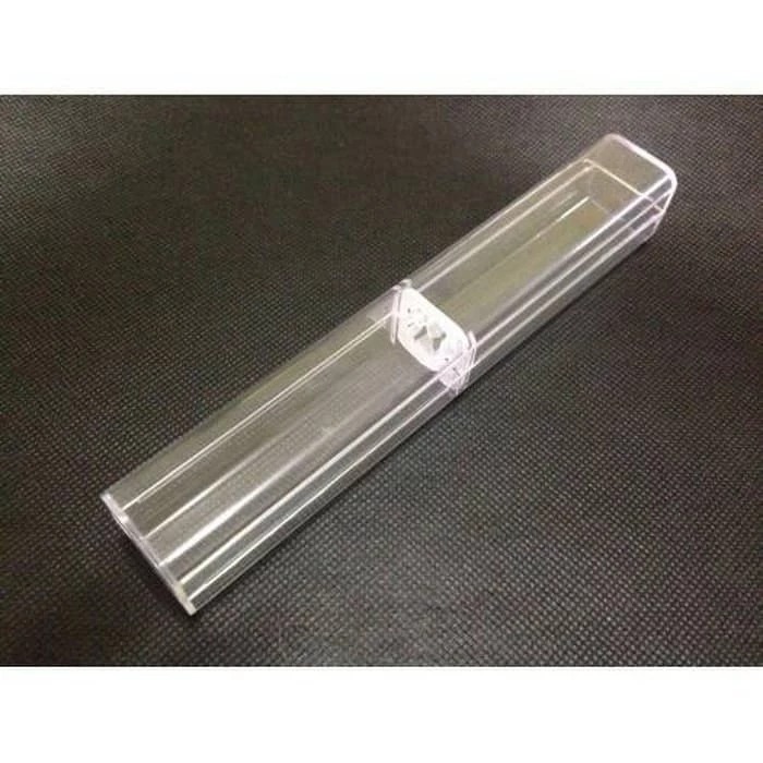 Kotak Box Pulpen Mika Transparan Tabung Bisa Cetak Logo