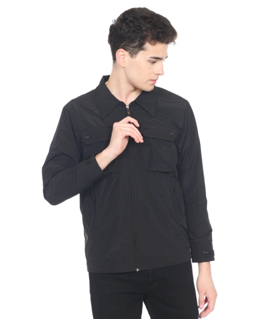 Image of OFFENDERTERRACE SS0224 "Sturm" Overshirt Black Nylon