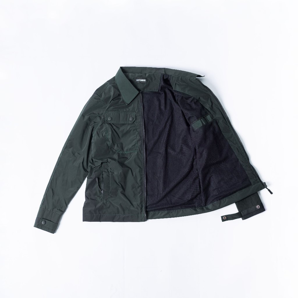 OFFENDER SS0224 "Sturm" Overshirt NYLON Olive