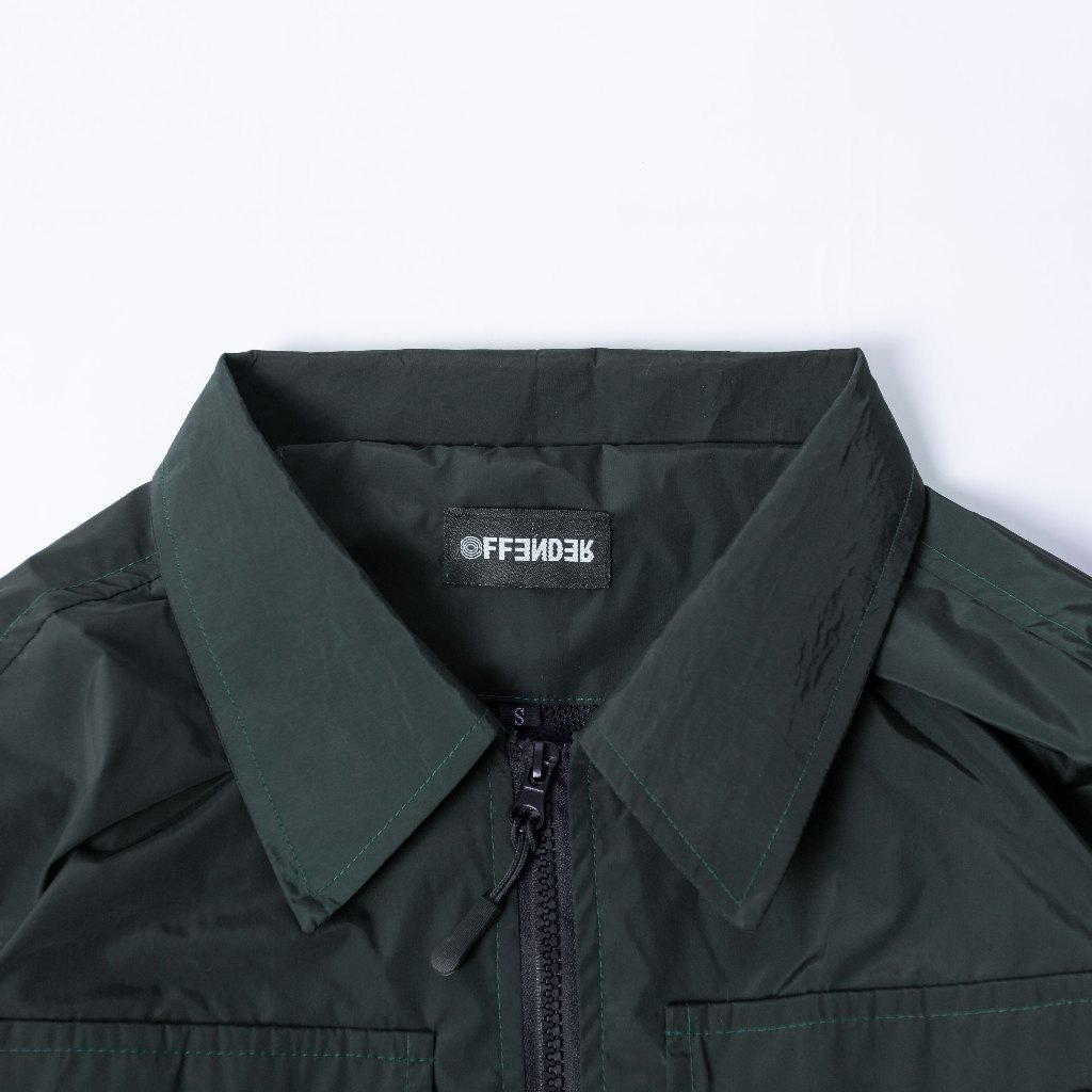 OFFENDER SS0224 "Sturm" Overshirt NYLON Olive