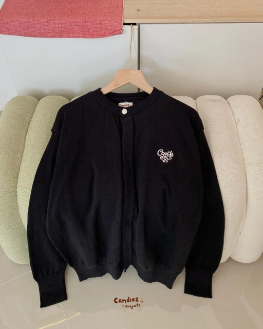 Image of RAE Signature Basic Cardigan Knit | Black