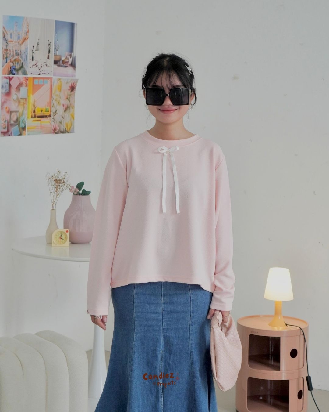 HARUMI Coquette Top 2.0 | Soft Pink