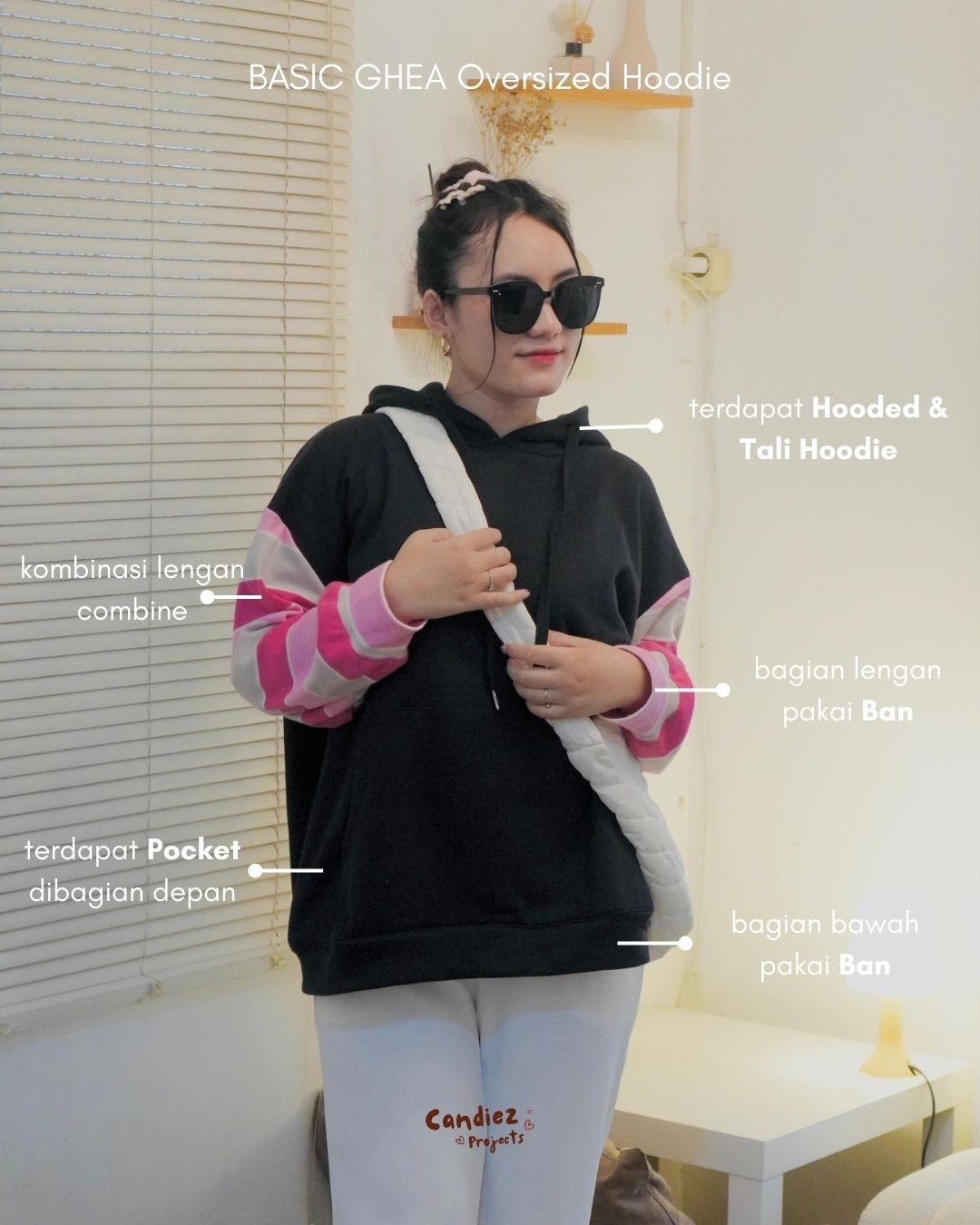 GHEA Oversized Hoodie | Combine Cream Bata