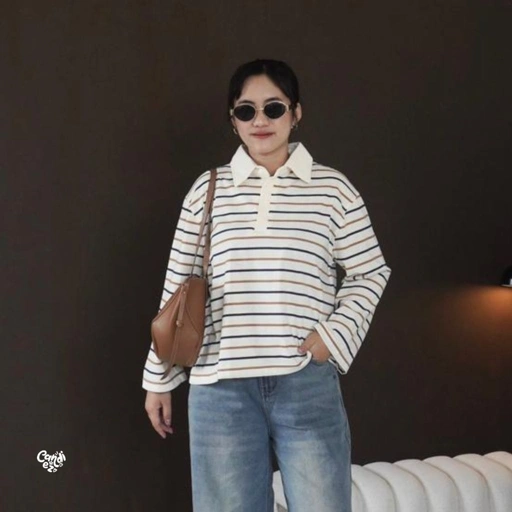 Image of KANA Polo Oversized Sweatshirt | Regal