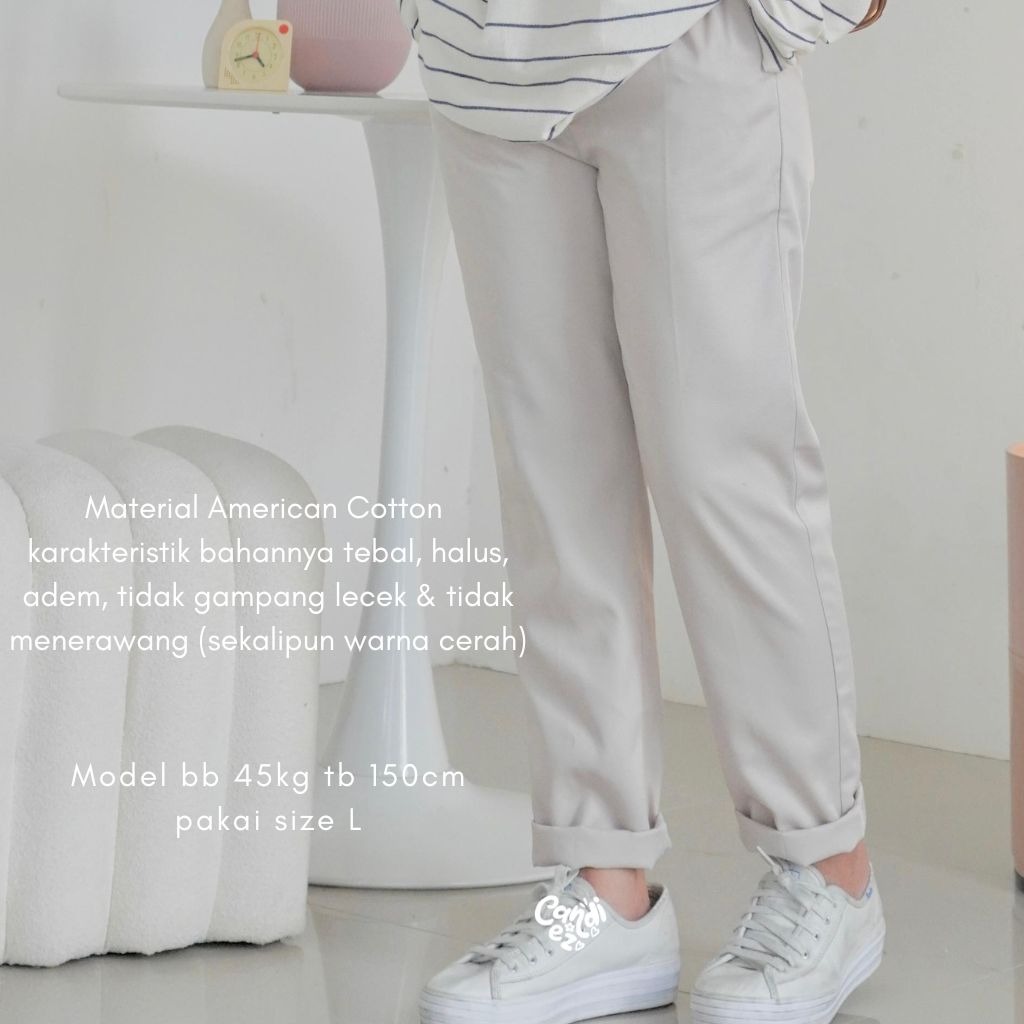 Baggy Pants JUMBO 2L 3L 4L | Celana Pastel Wanita JUMBO