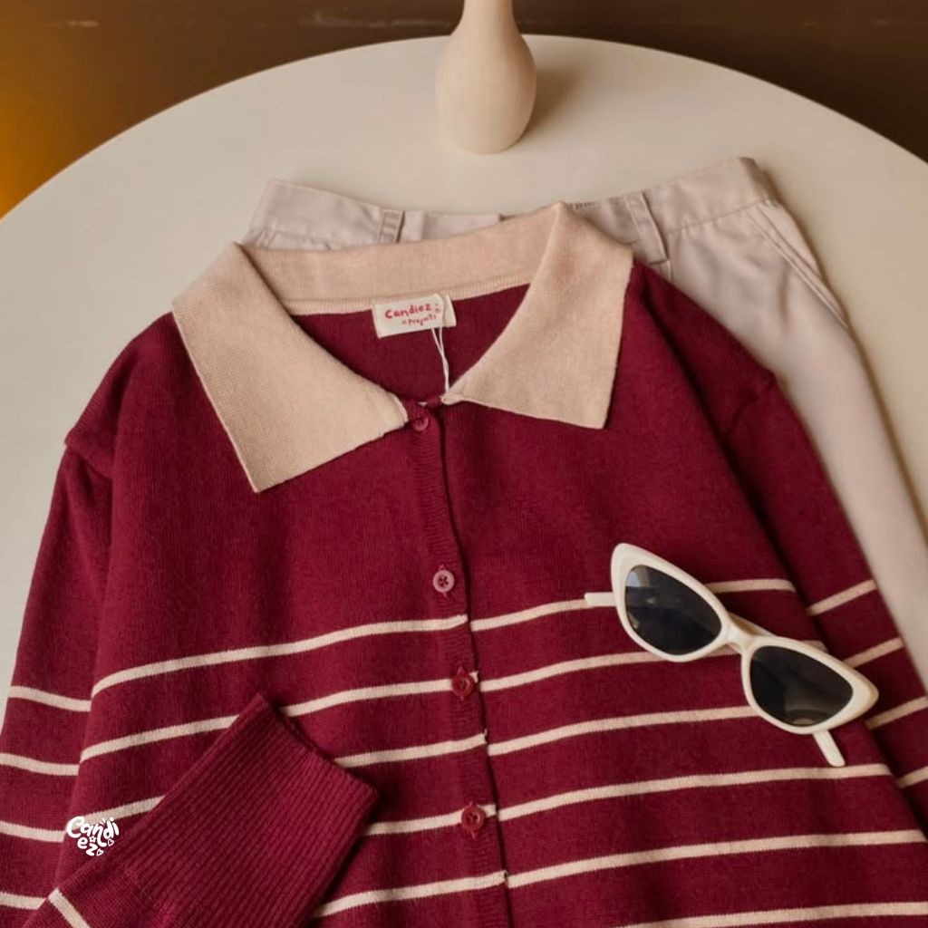 NADA Cardigan Viscose | Maroon
