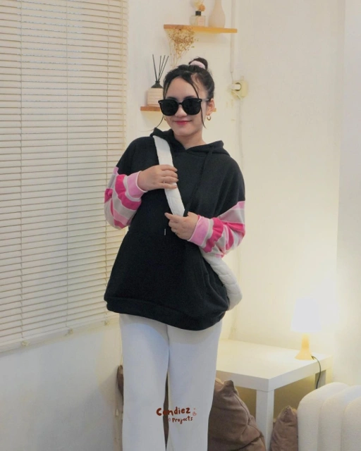 Image of GHEA Oversized Hoodie | Black Berry