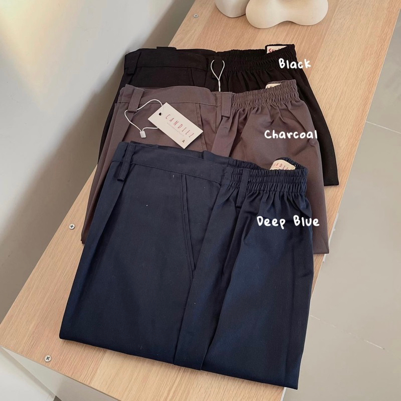 Baggy Pants M L XL | 16 Warna | Celana Pastel Wanita