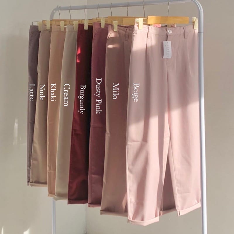 Baggy Pants JUMBO 2L 3L 4L | Celana Pastel Wanita JUMBO