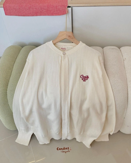 Image of RAE Signature Basic Cardigan Knit | Broken White