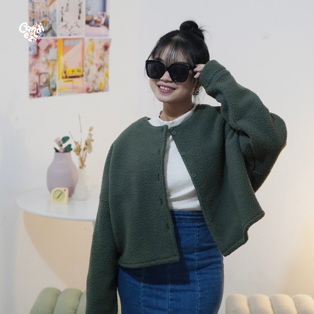 ASYA Oversized Outer | Seaweed