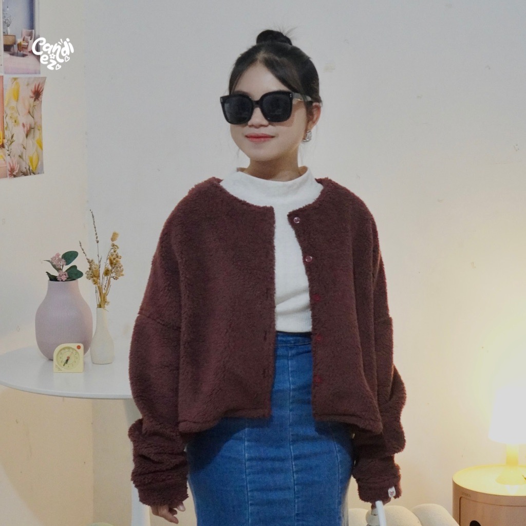 ASYA Oversized Outer | Maroon