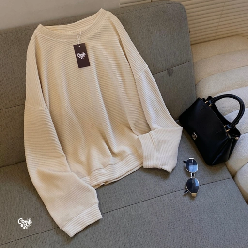 Image of JIHOO Super Oversized Sweater | Cream Texture