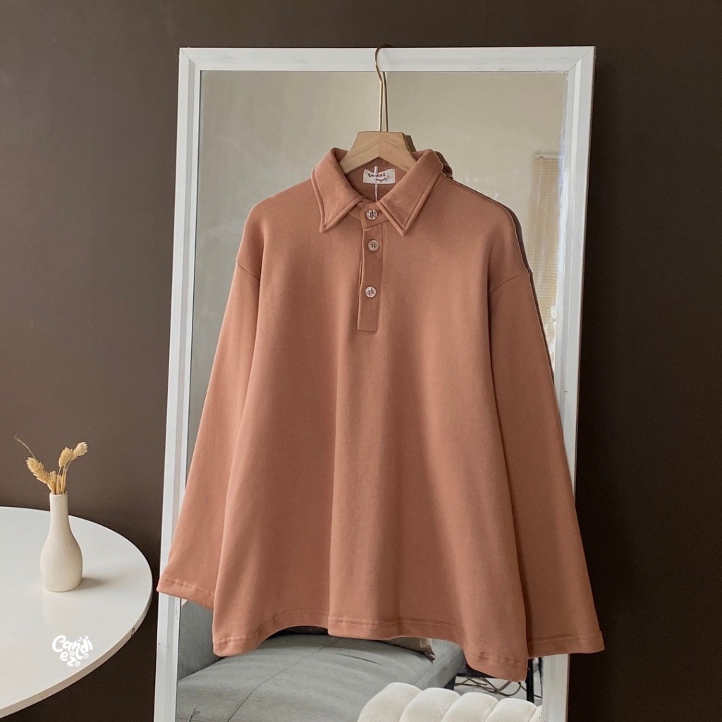 KANA Polo Oversized Sweatshirts | Nudepink