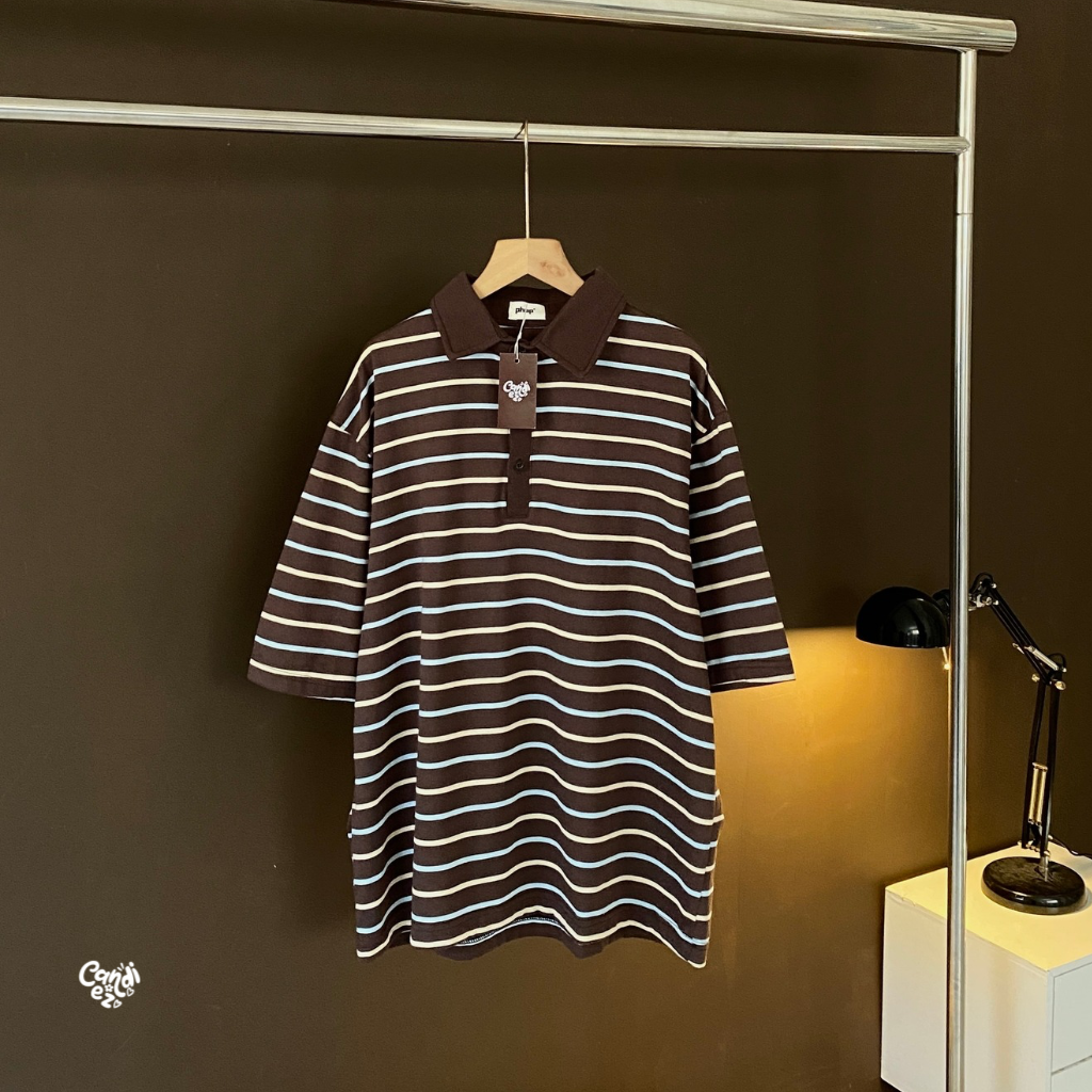 KANA PHAP Polo Oversized Sweatshirt | Chocolate