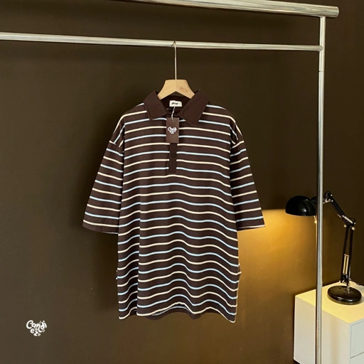 KANA PHAP Polo Oversized Sweatshirt | Chocolate