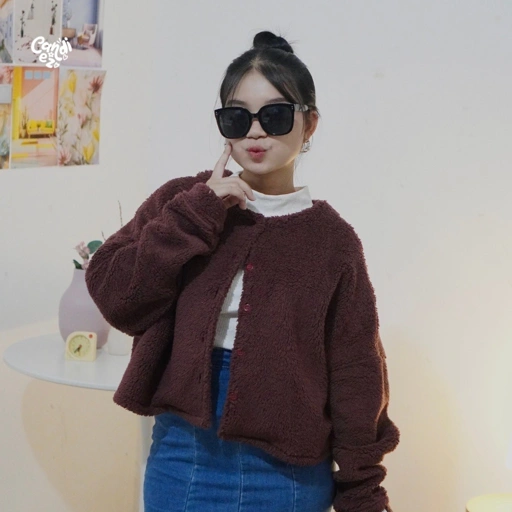 Image of ASYA Oversized Outer | Maroon