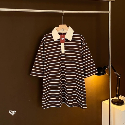 KANA PHAP Polo Oversized Sweatshirt | Choco Milk