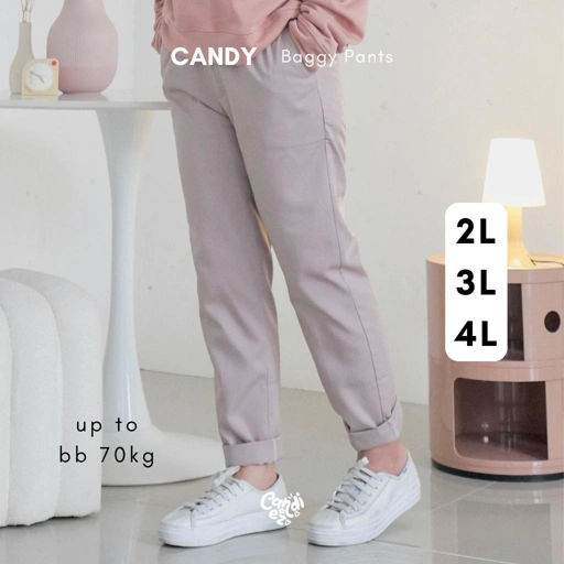 Image of Baggy Pants JUMBO 2L 3L 4L | Celana Pastel Wanita JUMBO
