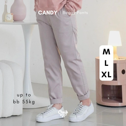 Image of Baggy Pants M L XL | 16 Warna | Celana Pastel Wanita