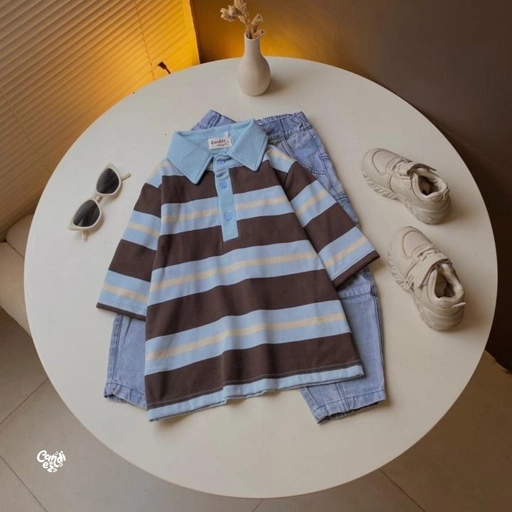 KANA Polo Kids | Blue Stripes