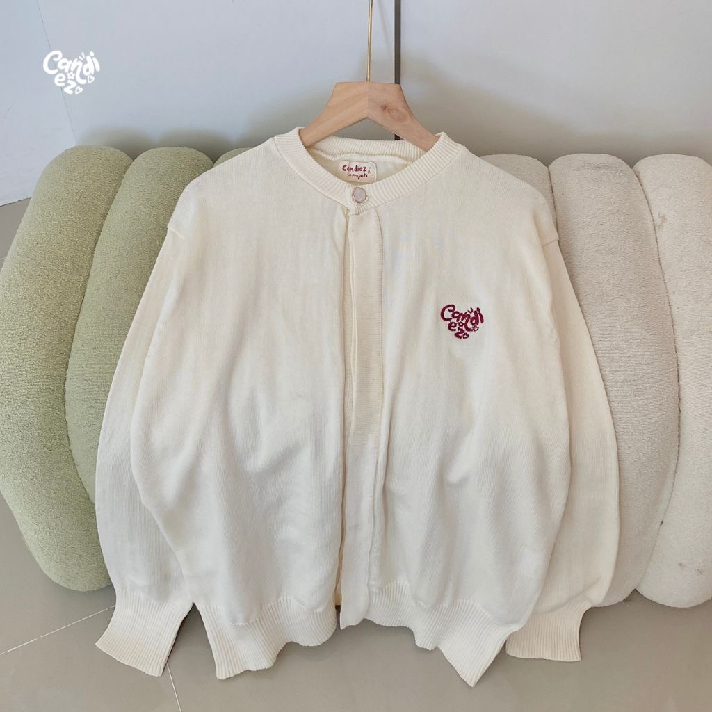 RAE Signature Basic Cardigan Knit | Broken White