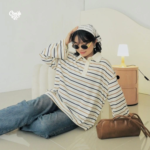 Image of KANA Polo Oversized Sweatshirt | Regal