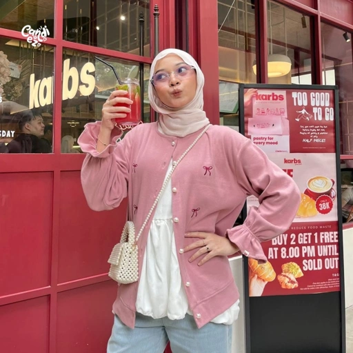 Image of LEONA Premium Sweater Cardi | Mauve