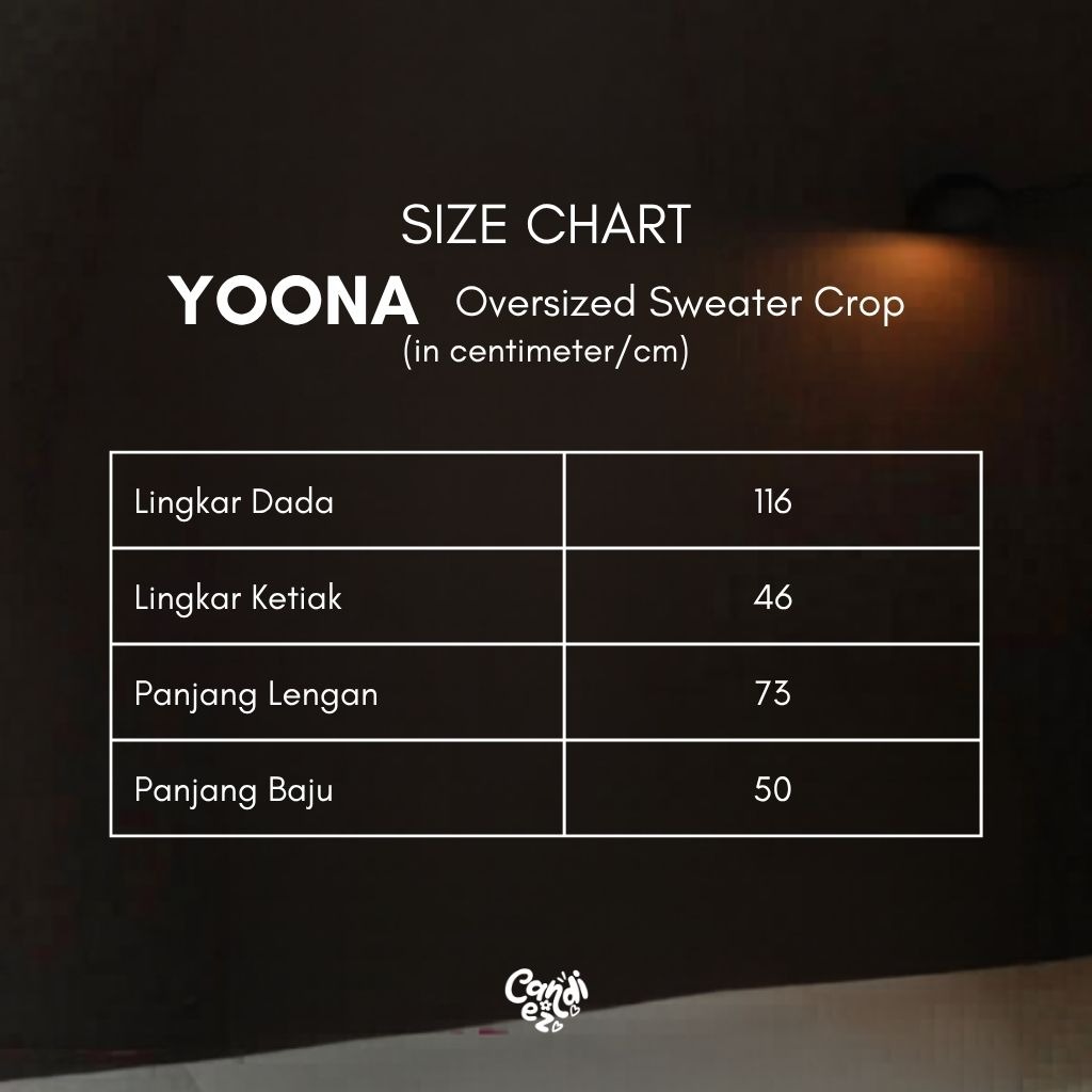 YOONA Oversized Sweater Crop | Cookie