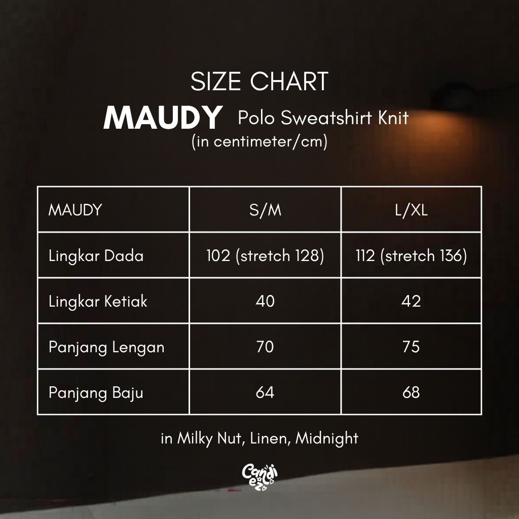 MAUDY Polo Sweatshirt Knit | Milky Nut
