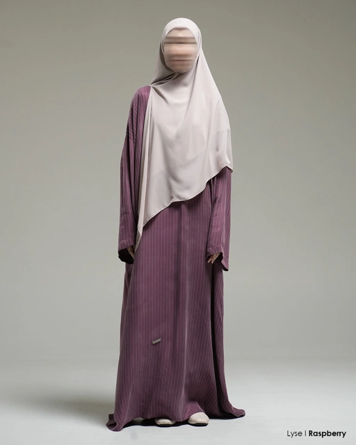 Image of Nuvel Lyse Mini Lines Abaya