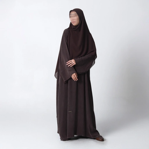 Image of Nehhat Nuvel Cupro Grain Abaya