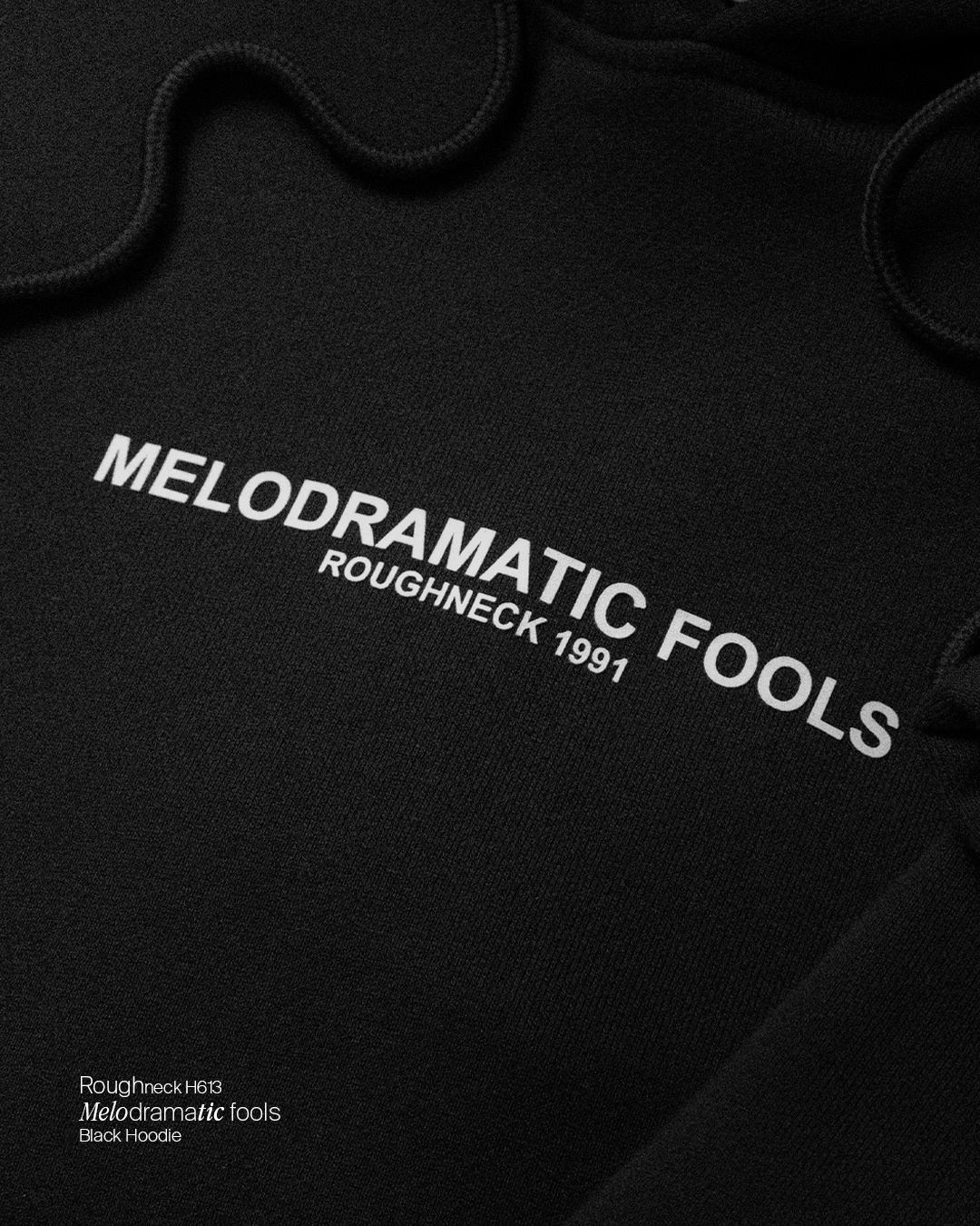 Roughneck H613 Melodramatic Black Hoodie