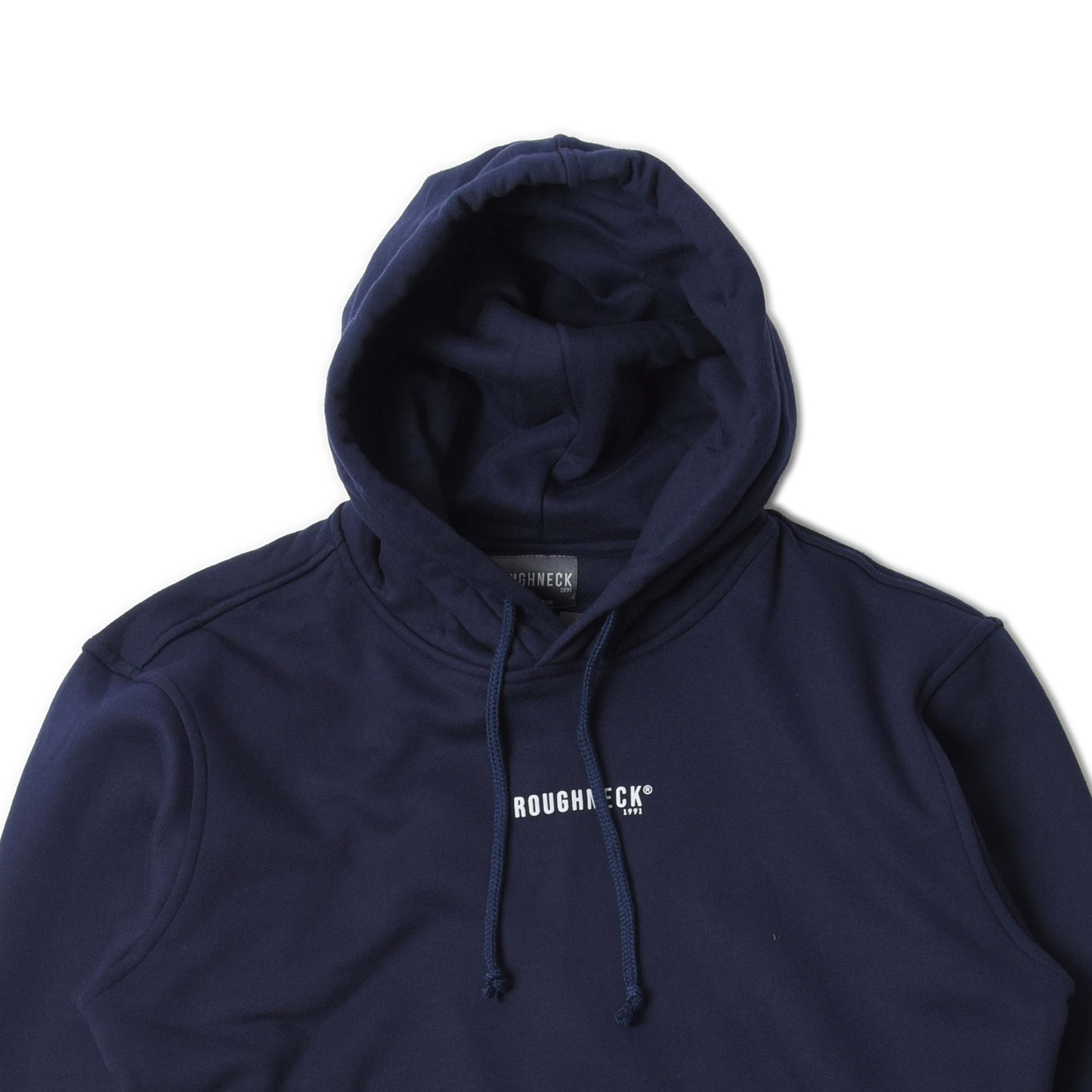 Roughneck H104 Navy Mini Sig White Hoodie