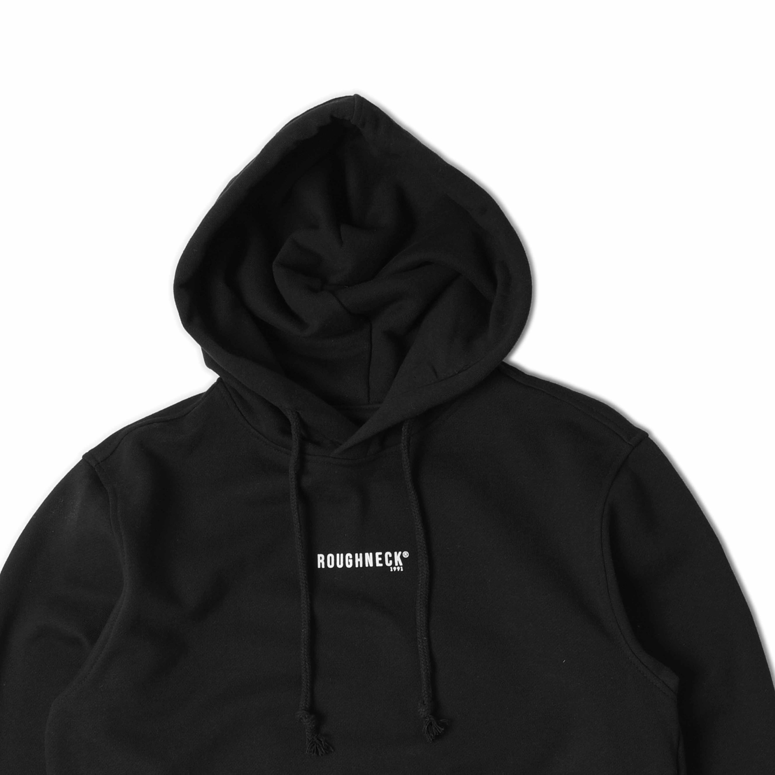 Roughneck H318 Black Mini Sig White Hoodie