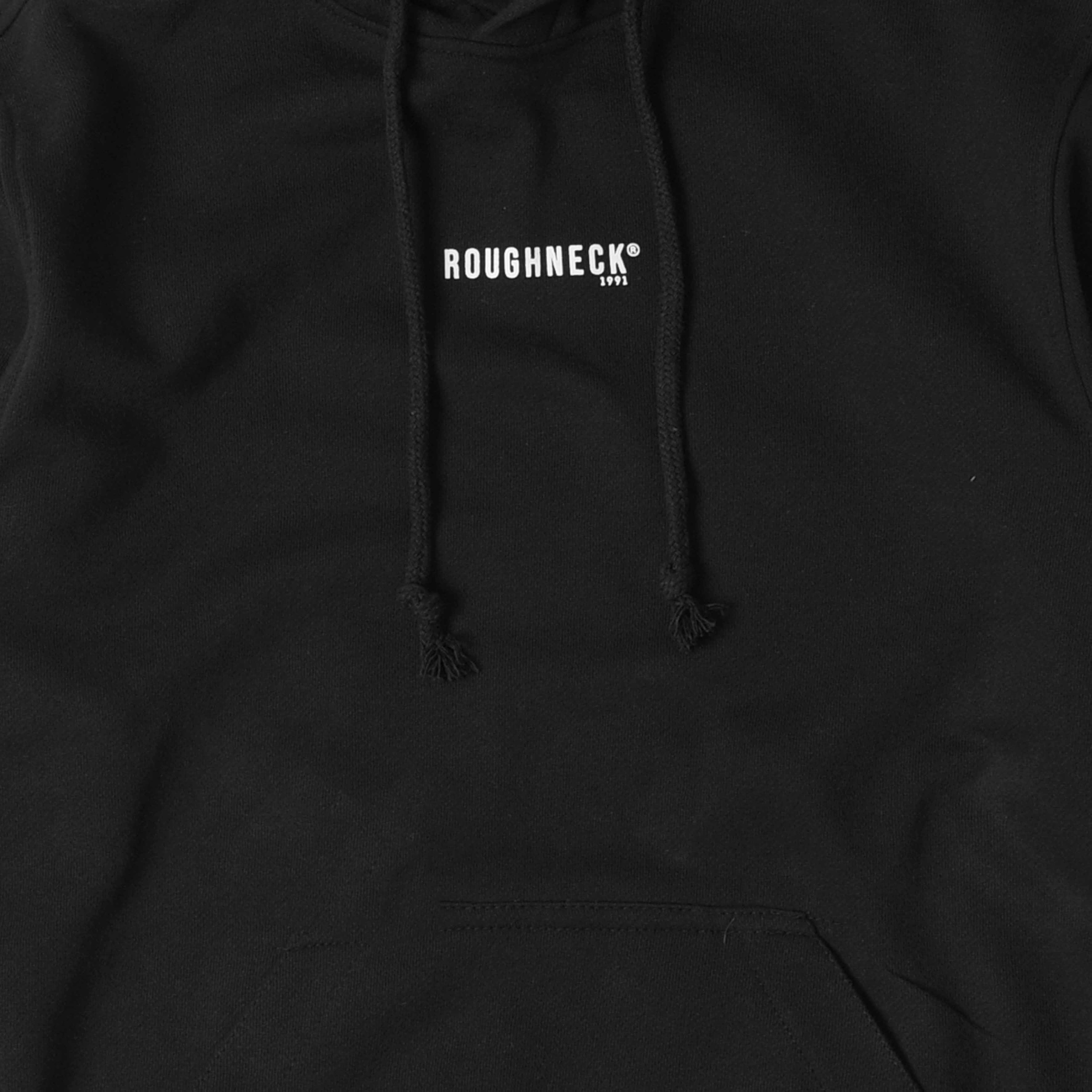 Roughneck H318 Black Mini Sig White Hoodie