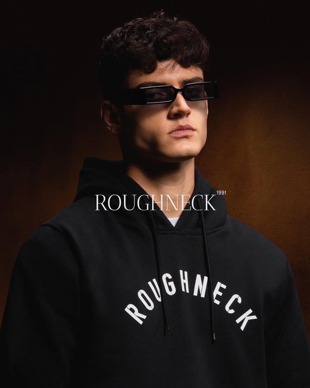 Roughneck H174 Black Sig White Hoodie