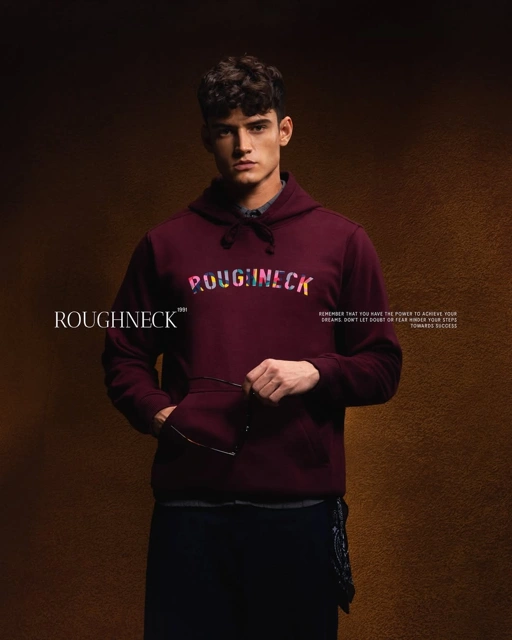 Roughneck H030 Maroon Sig Happy Hoodie