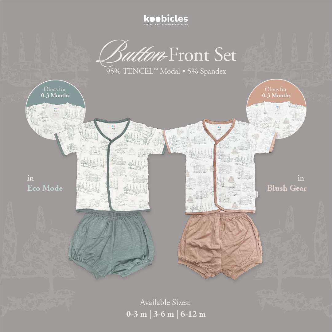 Koobicles Button-Front Set TENCEL™ "Road Trip"