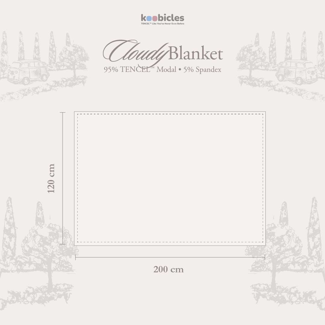 Koobicles Cloudy Blanket TENCEL™ "Road Trip"