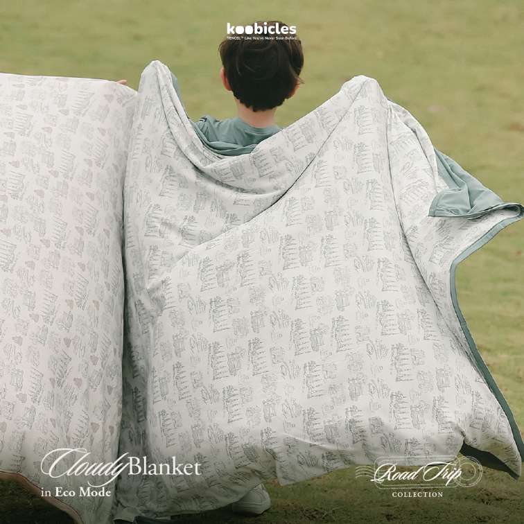 Koobicles Cloudy Blanket TENCEL™ "Road Trip"