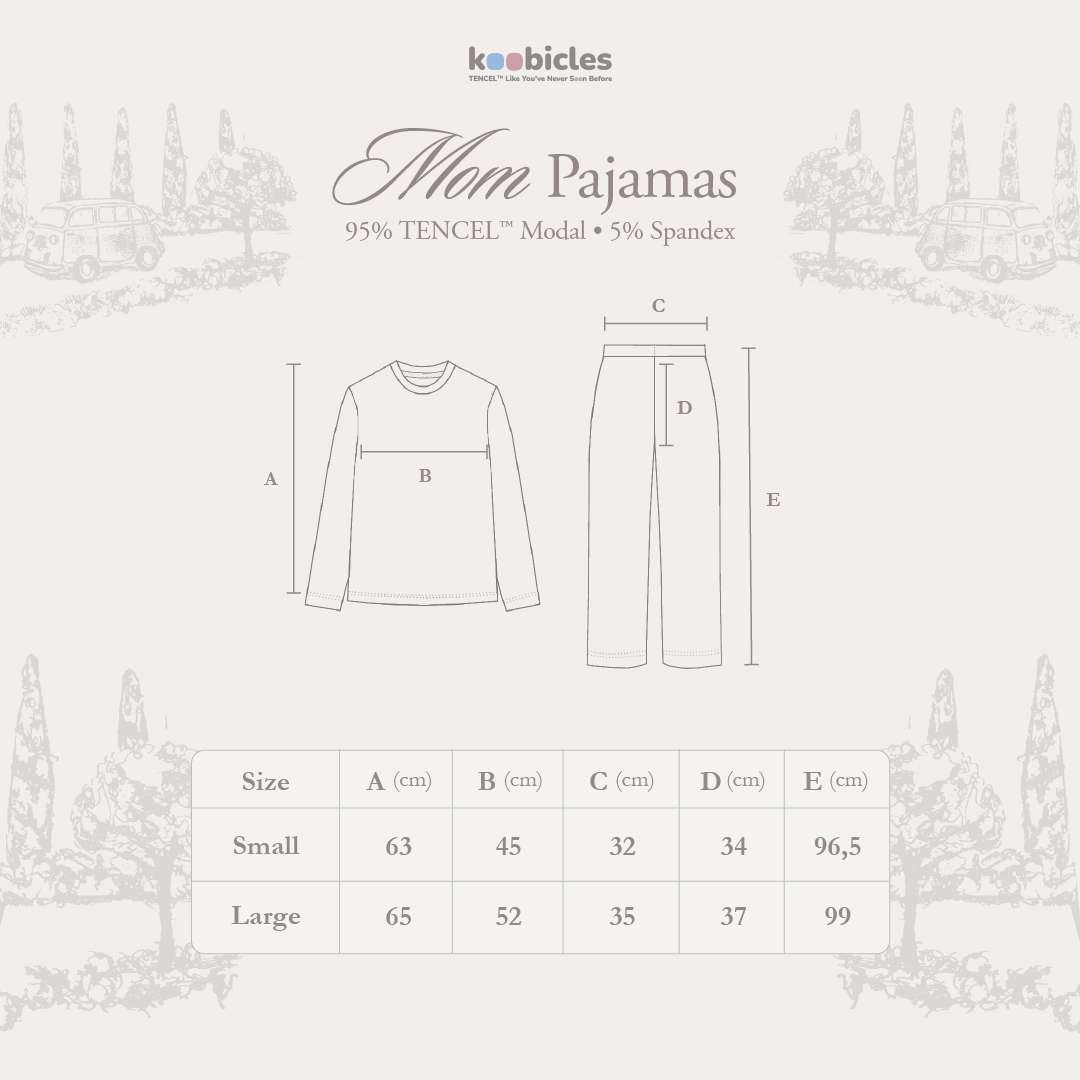Koobicles Mom Pajamas TENCEL™ "Road Trip"