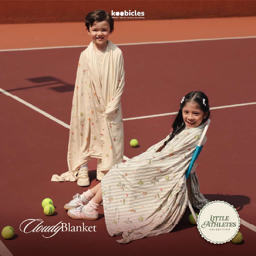 Koobicles Cloudy Blanket TENCEL™ "Little Athletes"