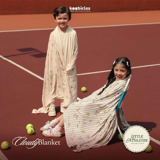 Koobicles Cloudy Blanket TENCEL™ "Little Athletes"